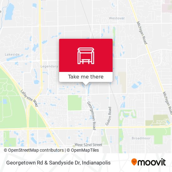 Georgetown Rd & Sandyside Dr map