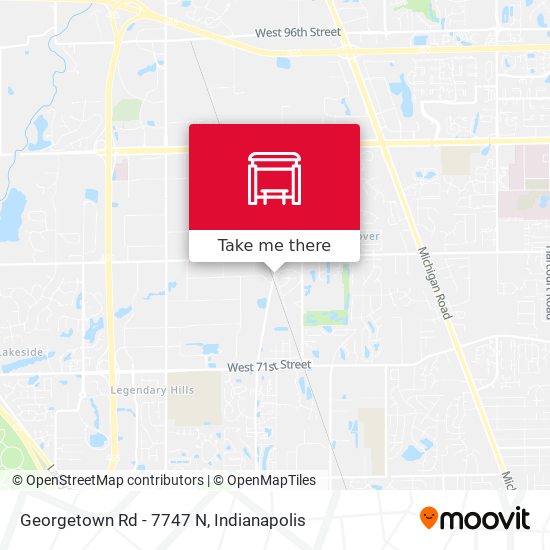 Mapa de Georgetown Rd - 7747 N