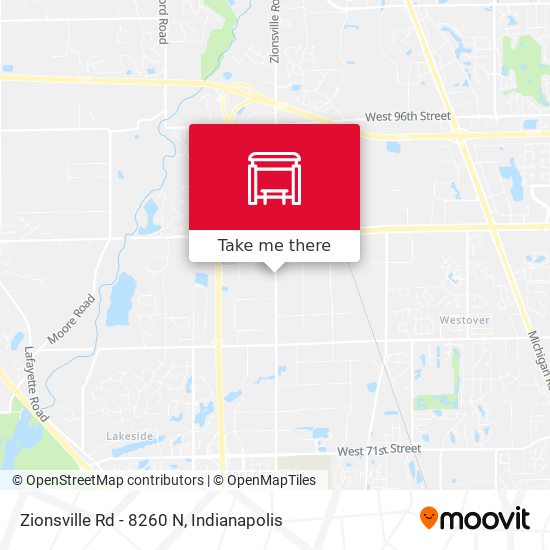 Mapa de Zionsville Rd - 8260 N
