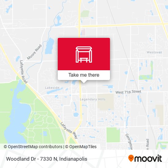 Mapa de Woodland Dr - 7330 N