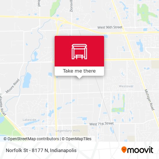 Norfolk St - 8177 N map