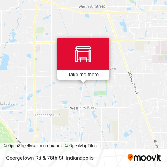 Mapa de Georgetown Rd & 78th St