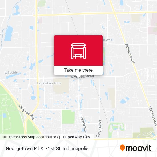 Mapa de Georgetown Rd & 71st St