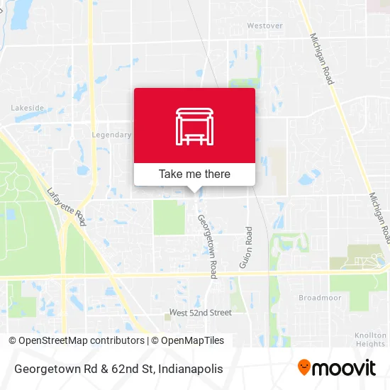 Mapa de Georgetown Rd & 62nd St