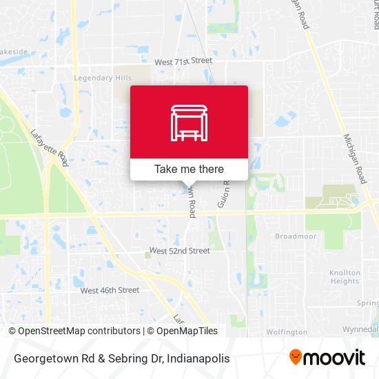 Mapa de Georgetown Rd & Sebring Dr