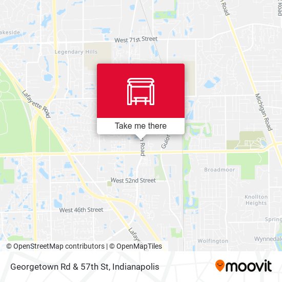 Mapa de Georgetown Rd & 57th St