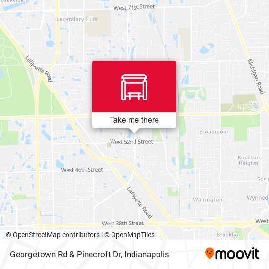 Georgetown Rd & Pinecroft Dr map
