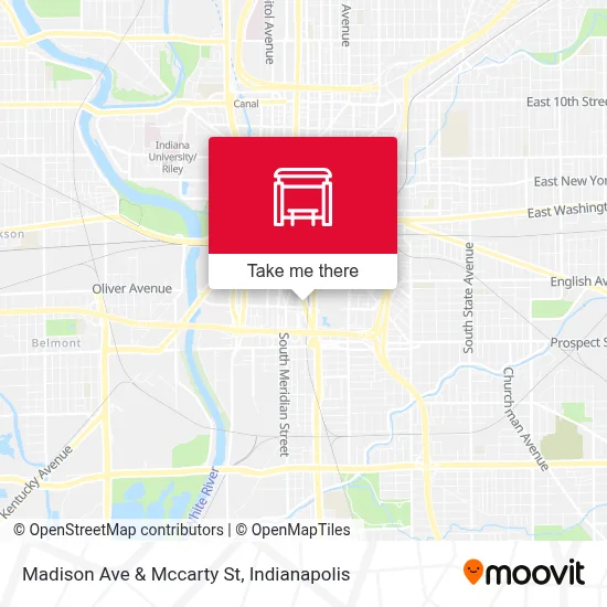 Madison Ave & Mccarty St map