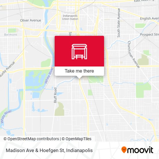 Madison Ave & Hoefgen St map
