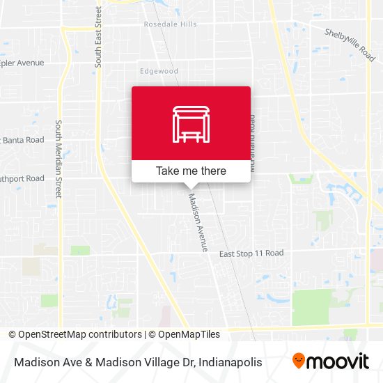 Madison Ave & Madison Village Dr map
