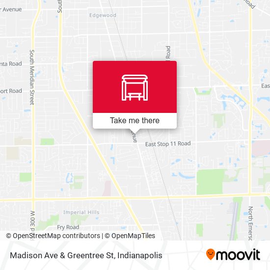 Madison Ave & Greentree St map