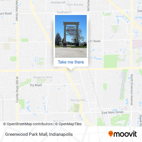 Greenwood Park Mall map