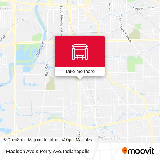 Madison Ave & Perry Ave map