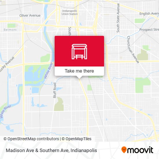 Madison Ave & Southern Ave map