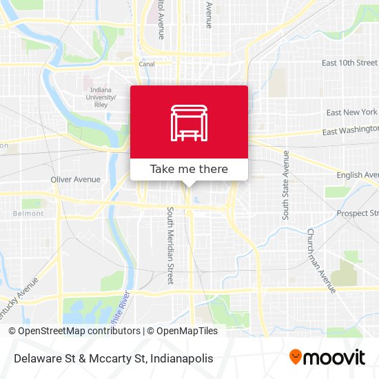 Delaware St & Mccarty St map