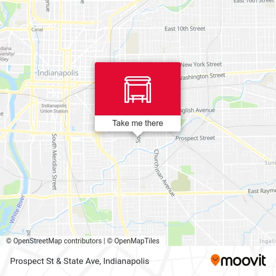 Prospect St & State Ave map