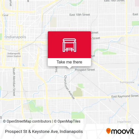 Prospect St & Keystone Ave map