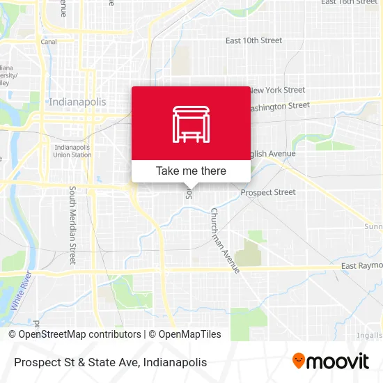 Prospect St & State Ave map