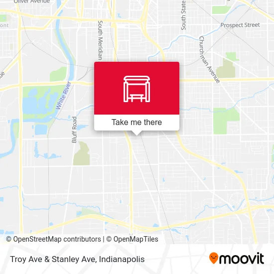 Troy Ave & Stanley Ave map