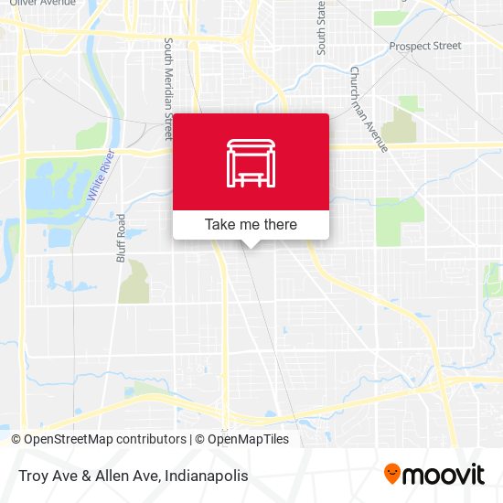 Mapa de Troy Ave & Allen Ave