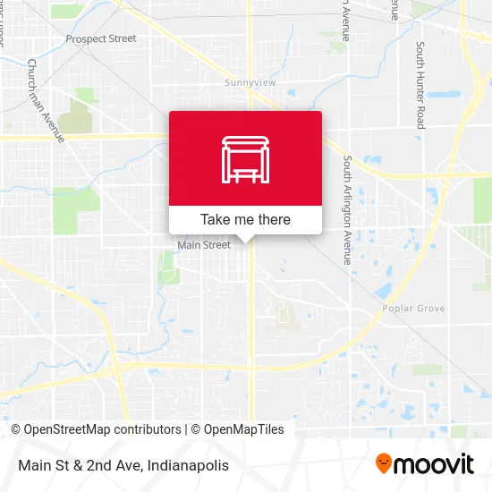 Main St & 2nd Ave map