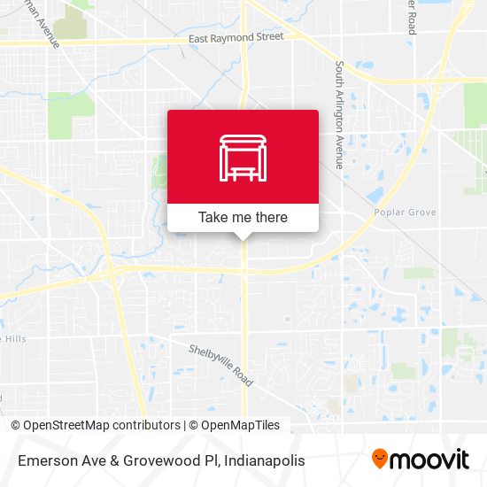 Emerson Ave & Grovewood Pl map