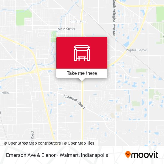 Emerson Ave & Elenor - Walmart map