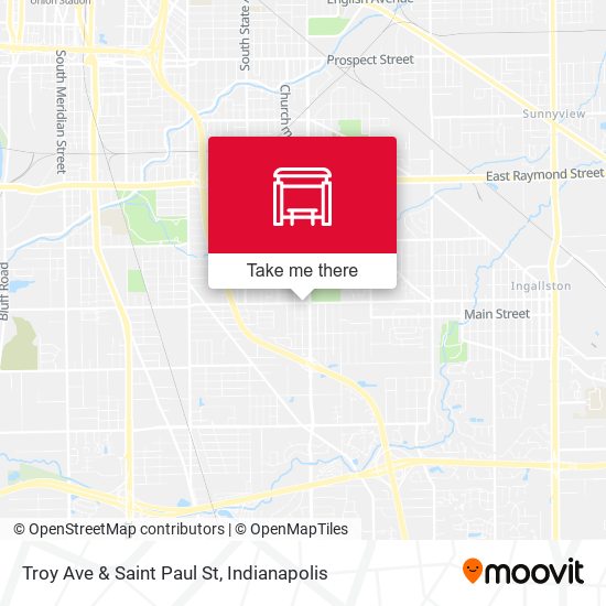 Mapa de Troy Ave & Saint Paul St