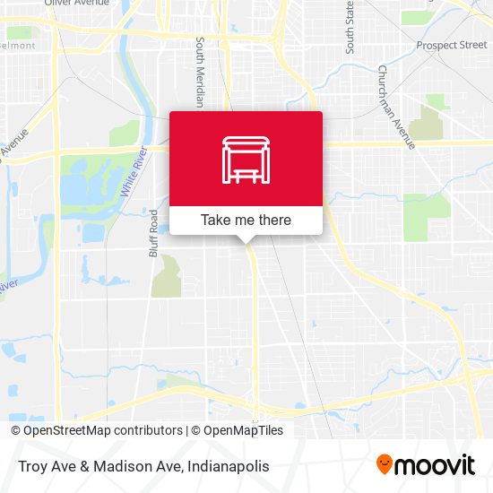 Troy Ave & Madison Ave map