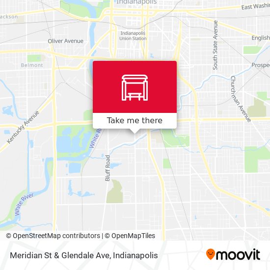 Meridian St & Glendale Ave map