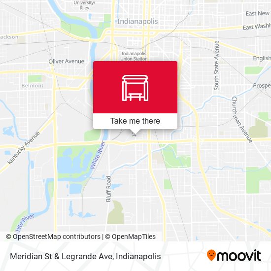 Mapa de Meridian St & Legrande Ave