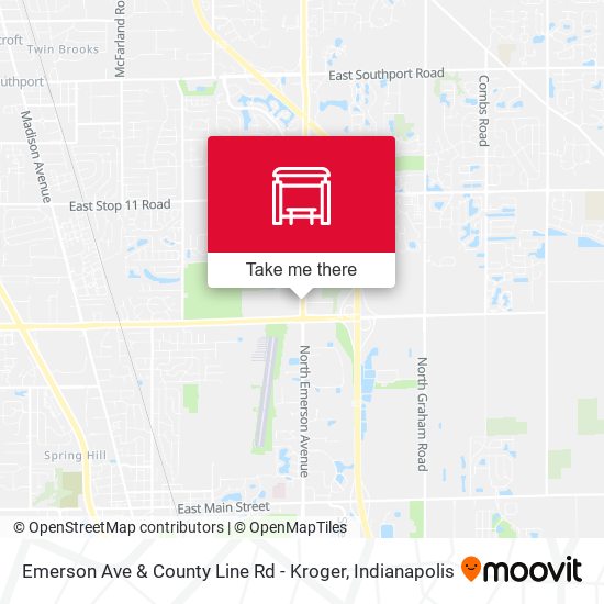 Emerson Ave & County Line Rd - Kroger map