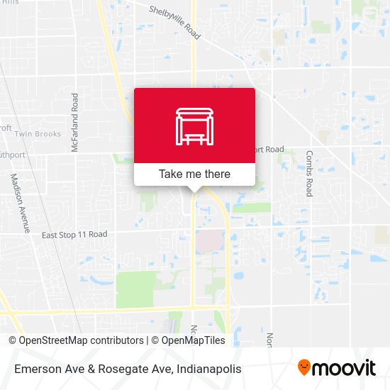 Emerson Ave & Rosegate Ave map