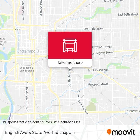 English Ave & State Ave map