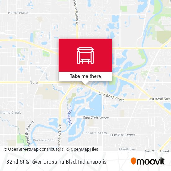 82nd St & River Crossing Blvd map