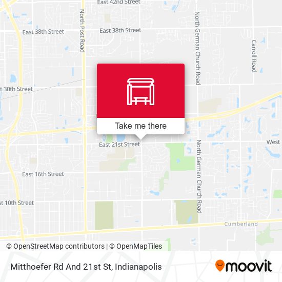 Mitthoefer Rd And 21st St map