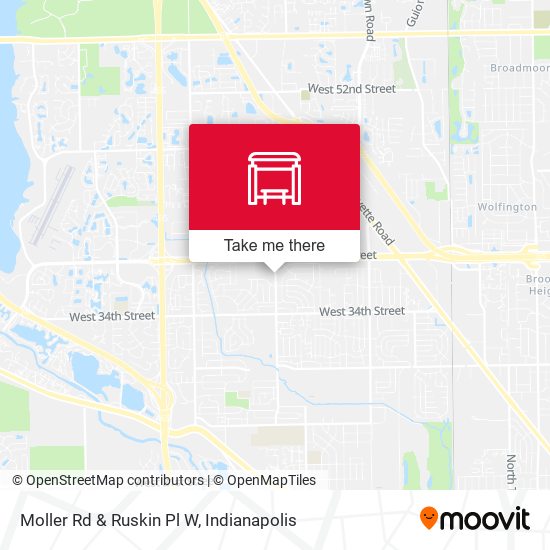 Moller Rd & Ruskin Pl W map