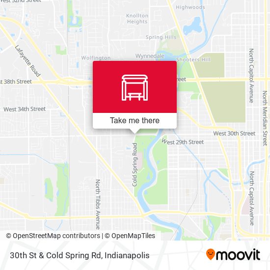 30th St & Cold Spring Rd map
