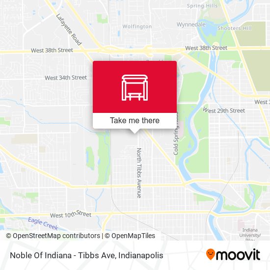 Mapa de Noble Of Indiana - Tibbs Ave