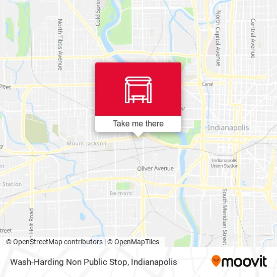 Wash-Harding Non Public Stop map