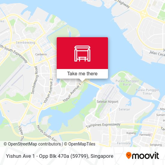 Yishun Ave 1 - Opp Blk 470a (59799) map