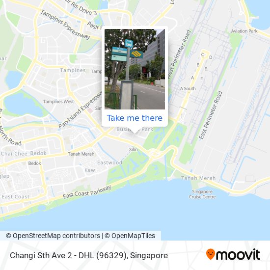 Changi Sth Ave 2 - DHL (96329) map