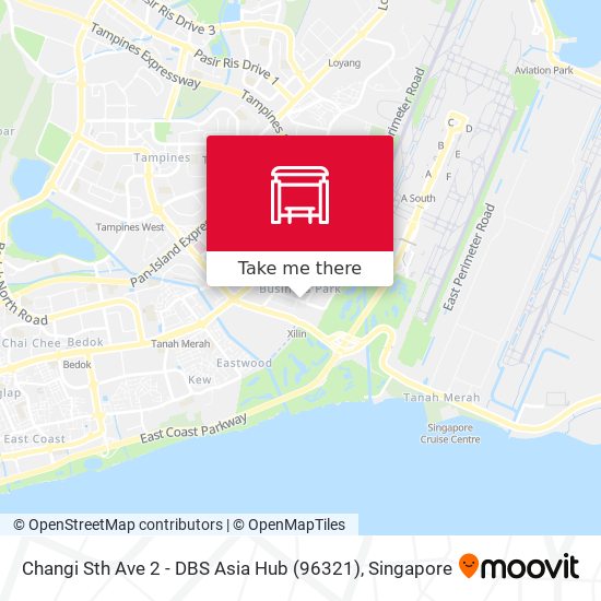 Changi Sth Ave 2 - DBS Asia Hub (96321) map