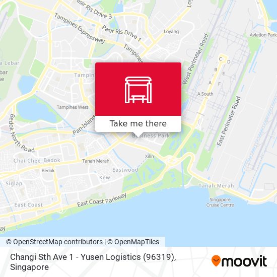 Changi Sth Ave 1 - Yusen Logistics (96319) map