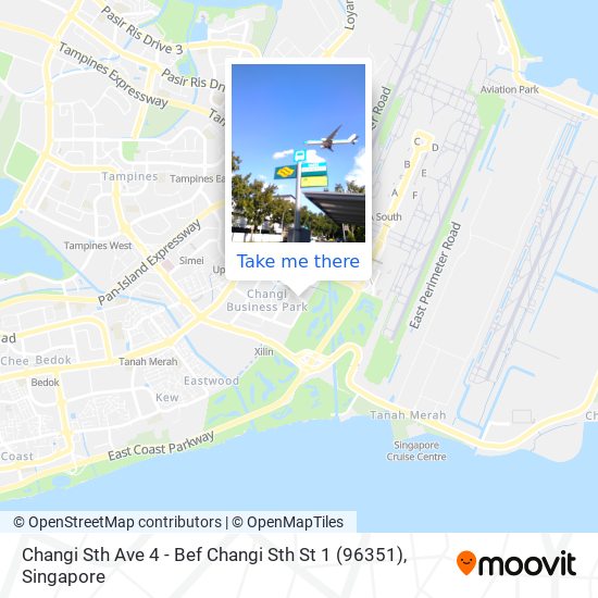 Changi Sth Ave 4 - Bef Changi Sth St 1 (96351) map