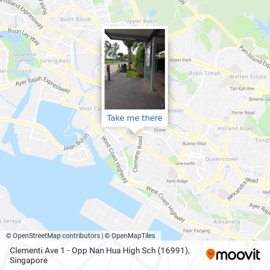 Clementi Ave 1 - Opp Nan Hua High Sch (16991) map