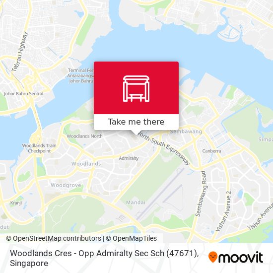 Woodlands Cres - Opp Admiralty Sec Sch (47671) map