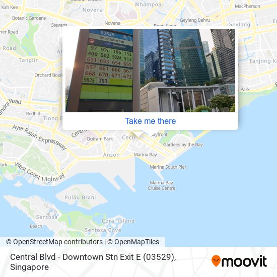 Central Blvd - Downtown Stn Exit E (03529) map