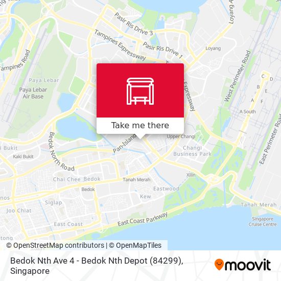 Bedok Nth Ave 4 - Bedok Nth Depot (84299) map