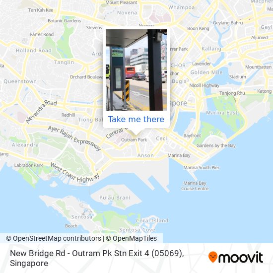 New Bridge Rd - Outram Pk Stn Exit 4 (05069) map